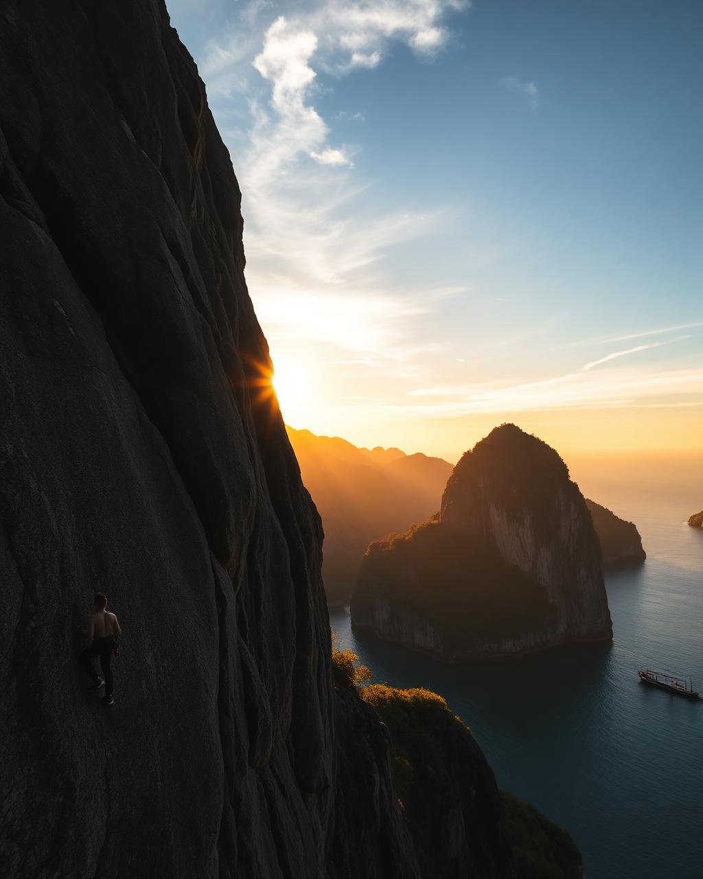 Sunset sport climb — Railay